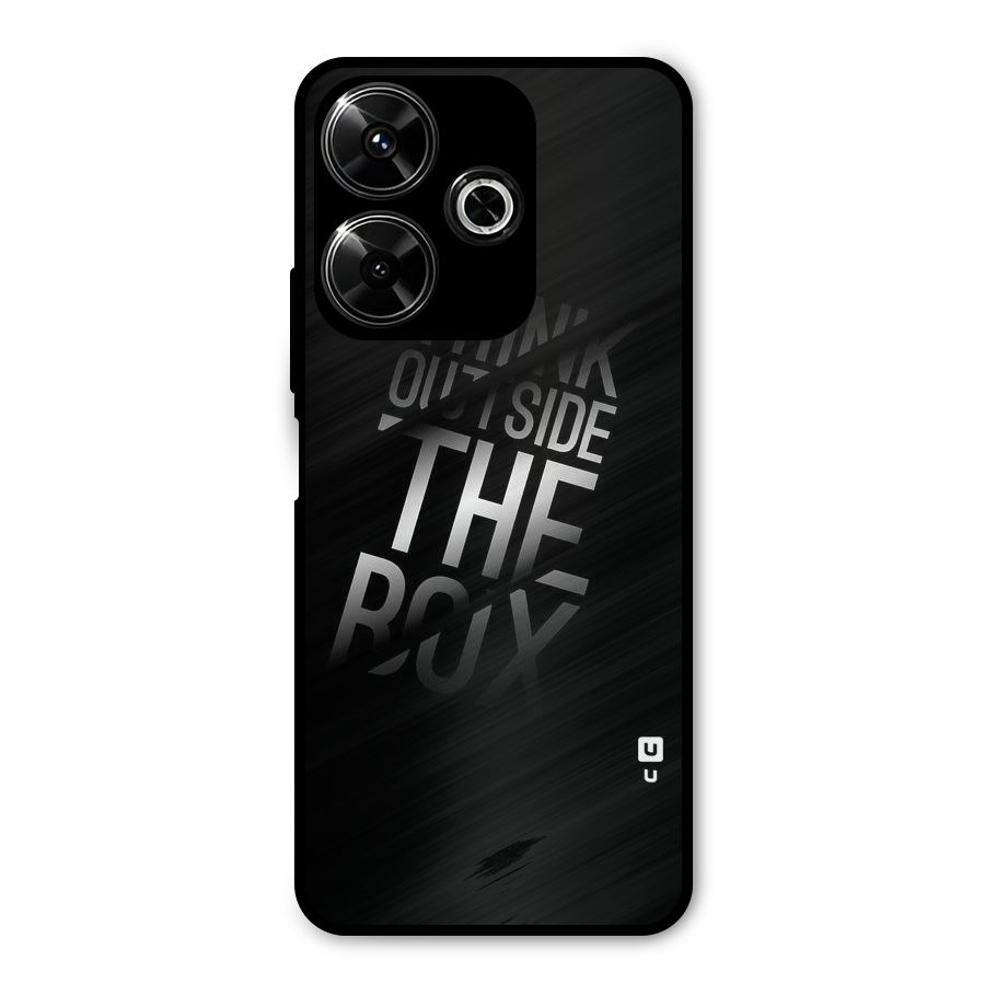 Think Outside the Box Metal Back Case for Poco M6 Plus