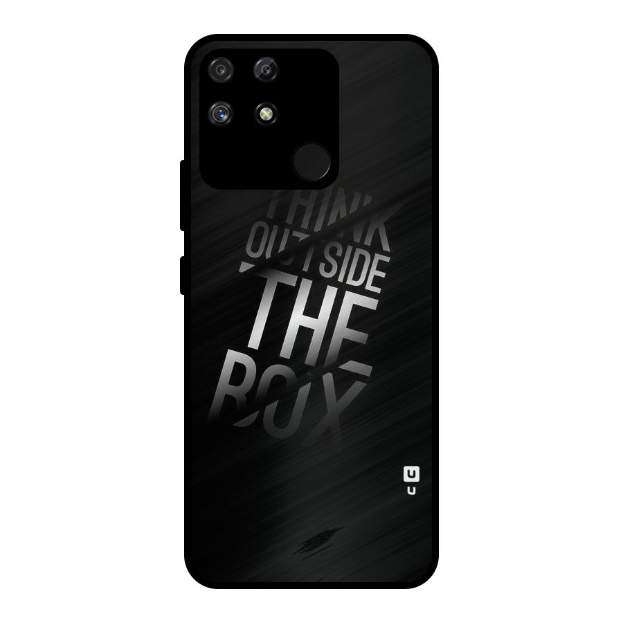 Think Outside the Box Metal Back Case for Realme Narzo 50A