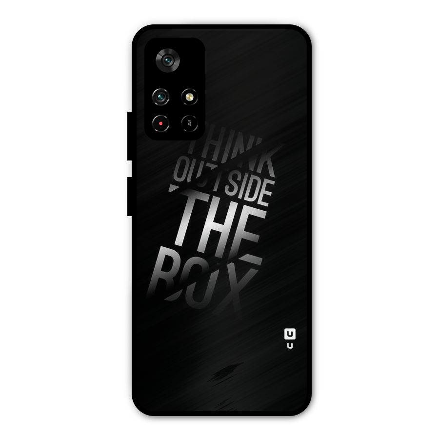Think Outside the Box Metal Back Case for Redmi Note 11T 5G