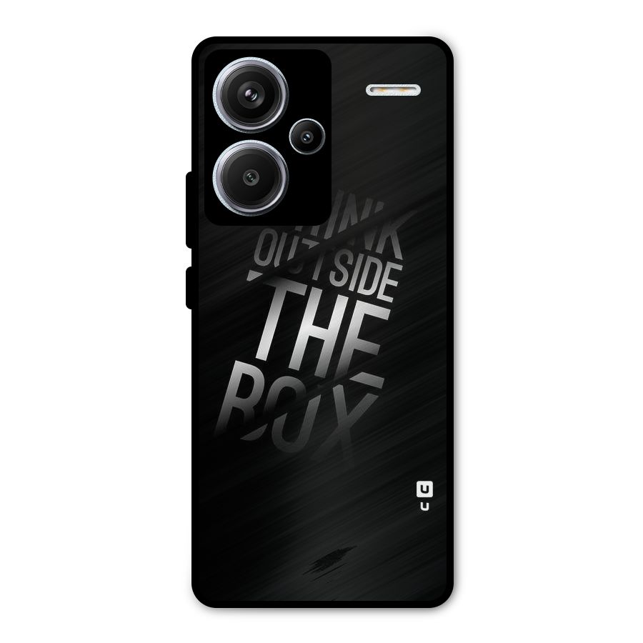 Think Outside the Box Metal Back Case for Redmi Note 13 Pro Plus