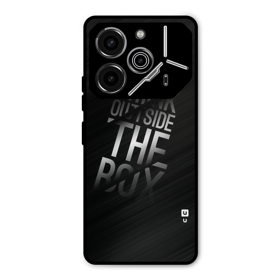 Think Outside the Box Metal Back Case for Tecno Pova 6 Pro