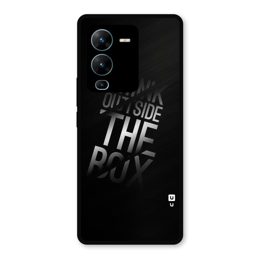 Think Outside the Box Metal Back Case for Vivo V25 Pro