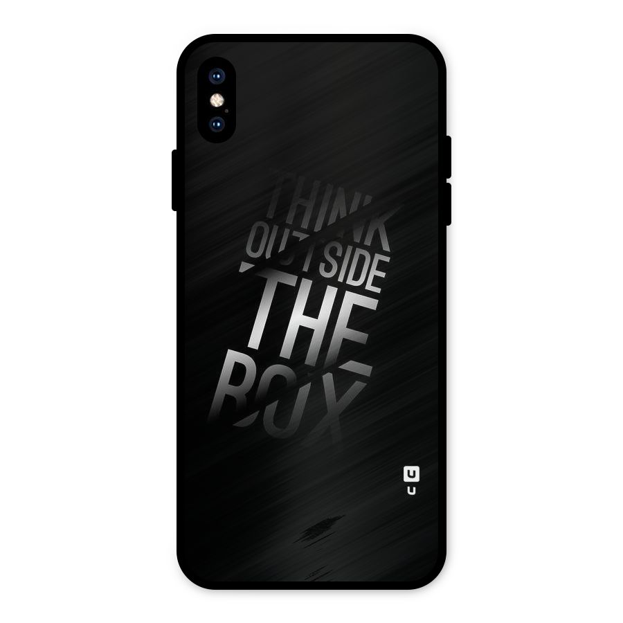 Think Outside the Box Metal Back Case for iPhone XS Max