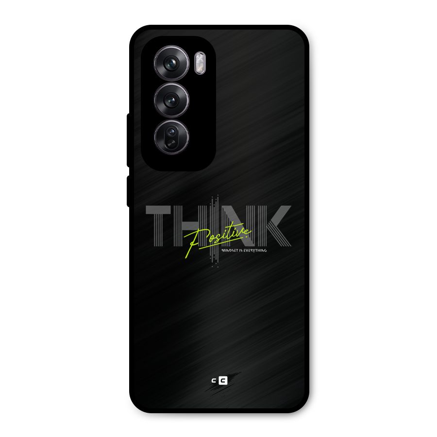 Think Positive Only Metal Back Case for Oppo Reno12 Pro