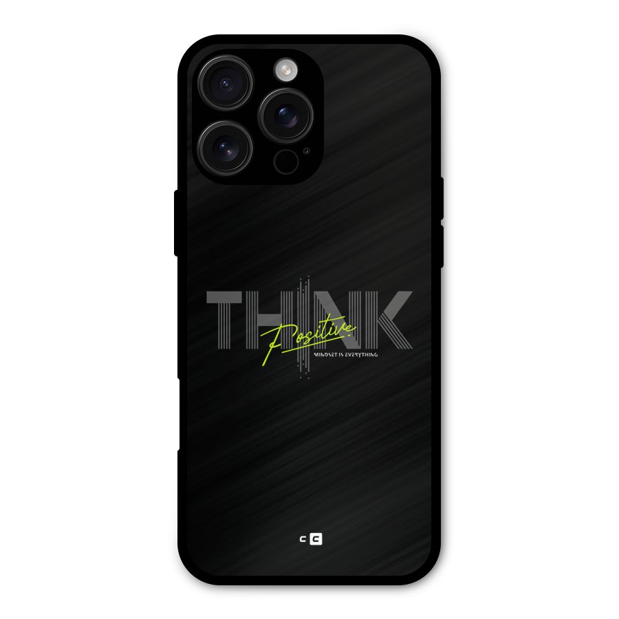 Think Positive Only Metal Back Case for iPhone 16 Pro Max