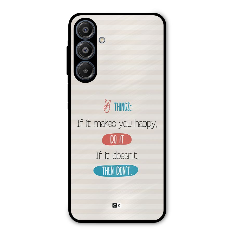 Think Then Metal Back Case for Galaxy A16 5G