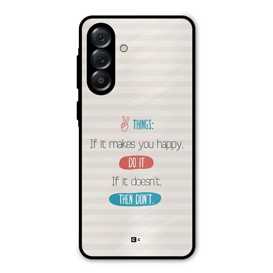 Think Then Metal Back Case for Galaxy A36