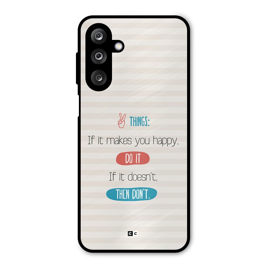 Think Then Metal Back Case for Galaxy M36