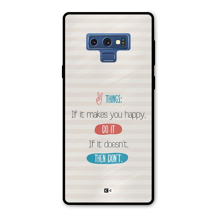 Think Then Metal Back Case for Galaxy Note 9