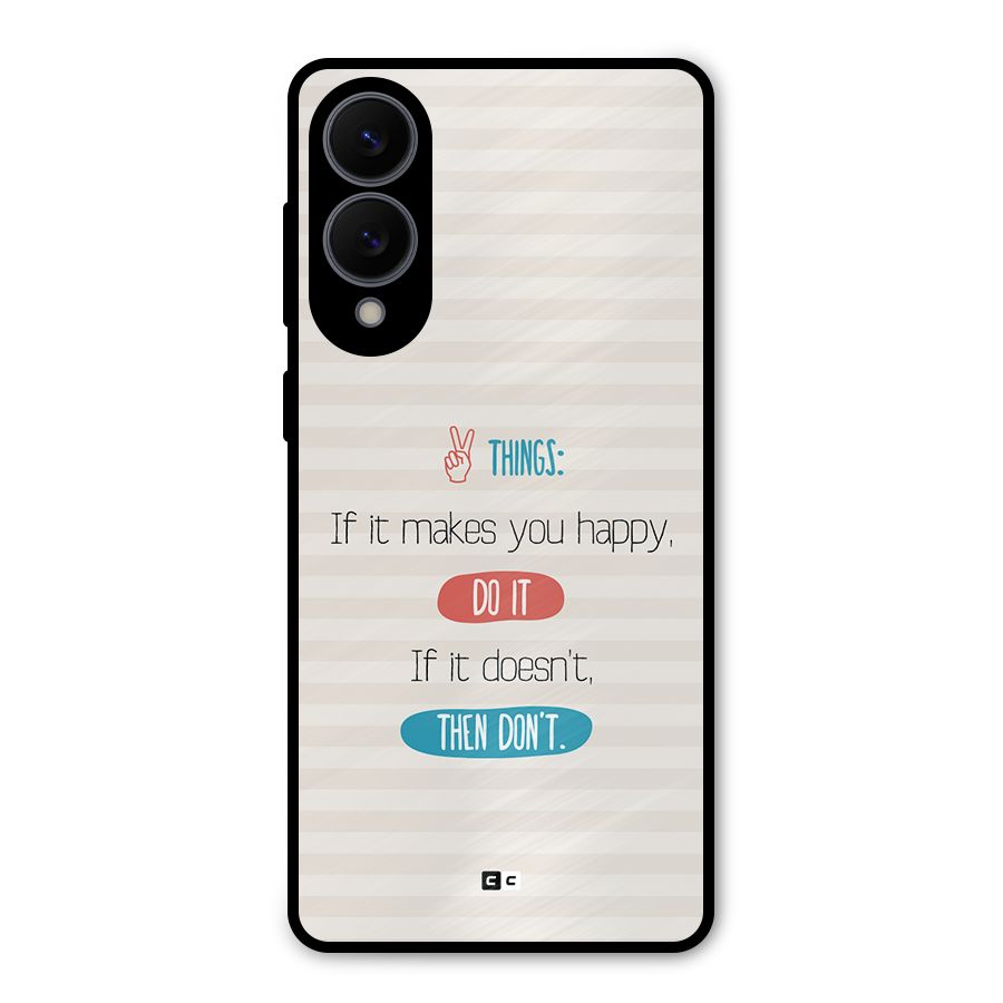 Think Then Metal Back Case for Galaxy S25 Edge
