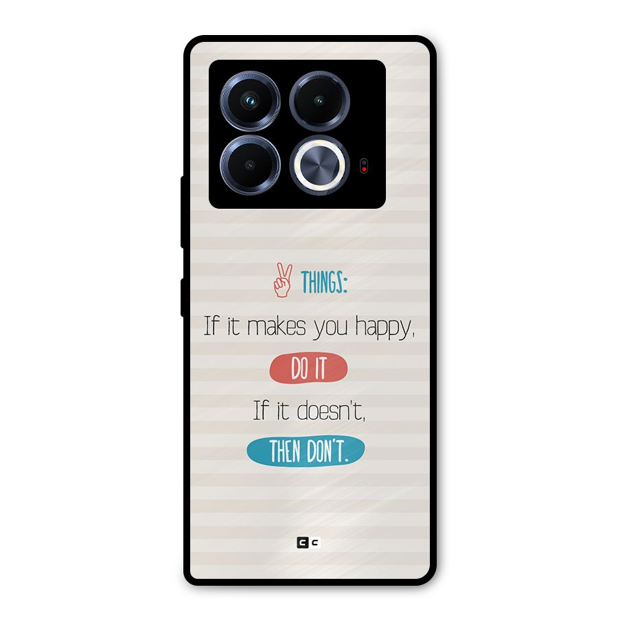 Think Then Metal Back Case for Infinix Note 40 5G