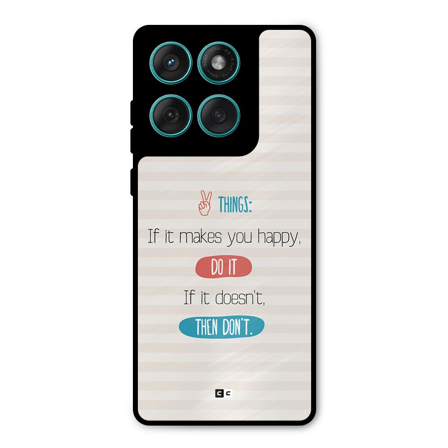 Think Then Metal Back Case for Motorola Edge 60