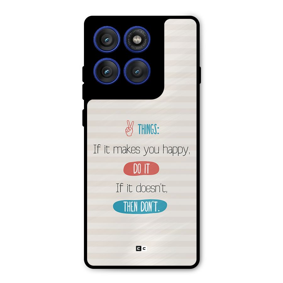 Think Then Metal Back Case for Motorola Edge 60 Pro