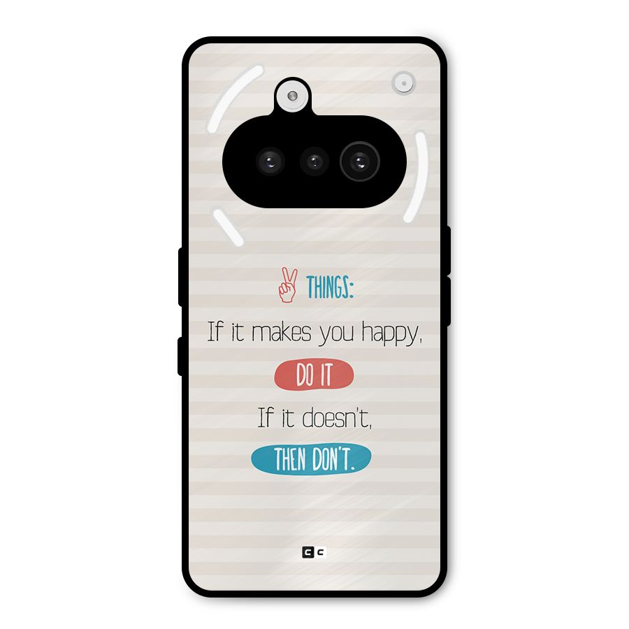 Think Then Metal Back Case for Nothing Phone 3a
