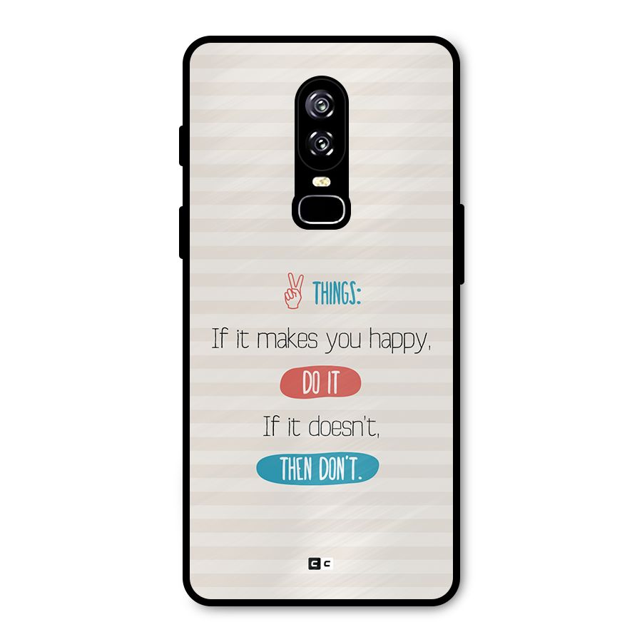 Think Then Metal Back Case for OnePlus 6
