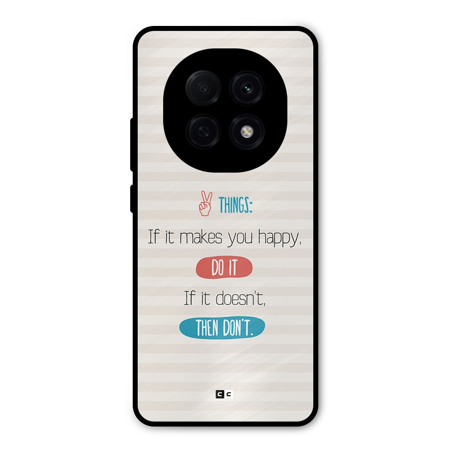 Think Then Metal Back Case for Oppo F29 Pro