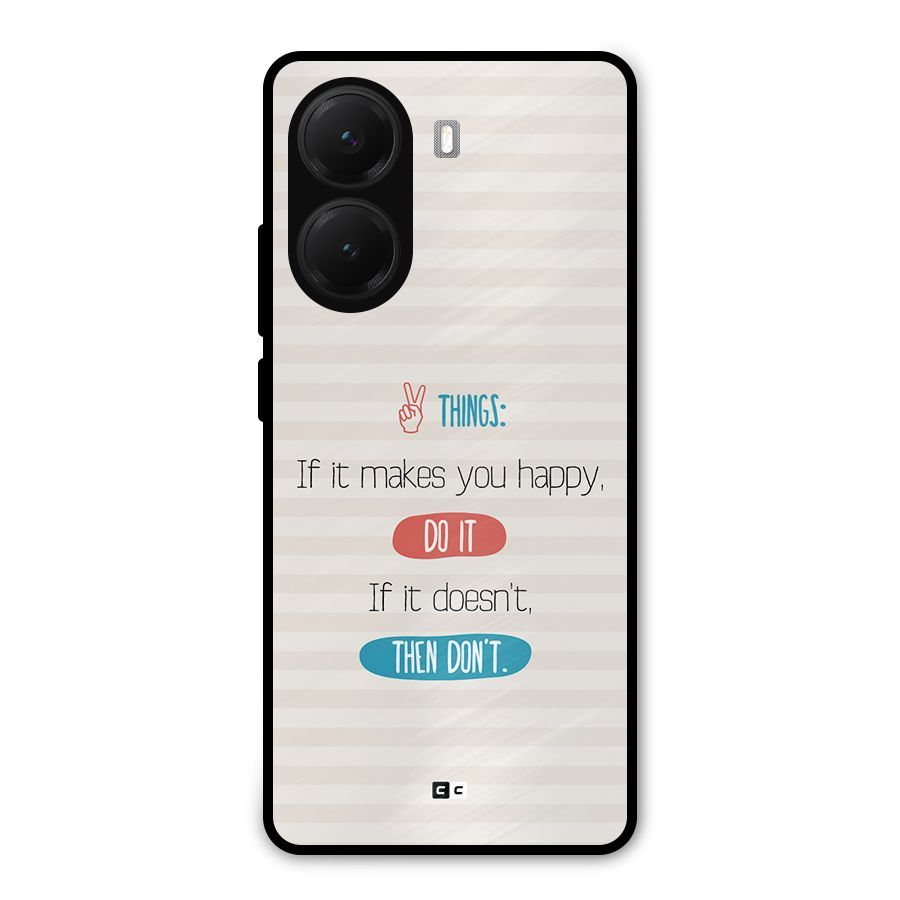 Think Then Metal Back Case for Poco X7 Pro