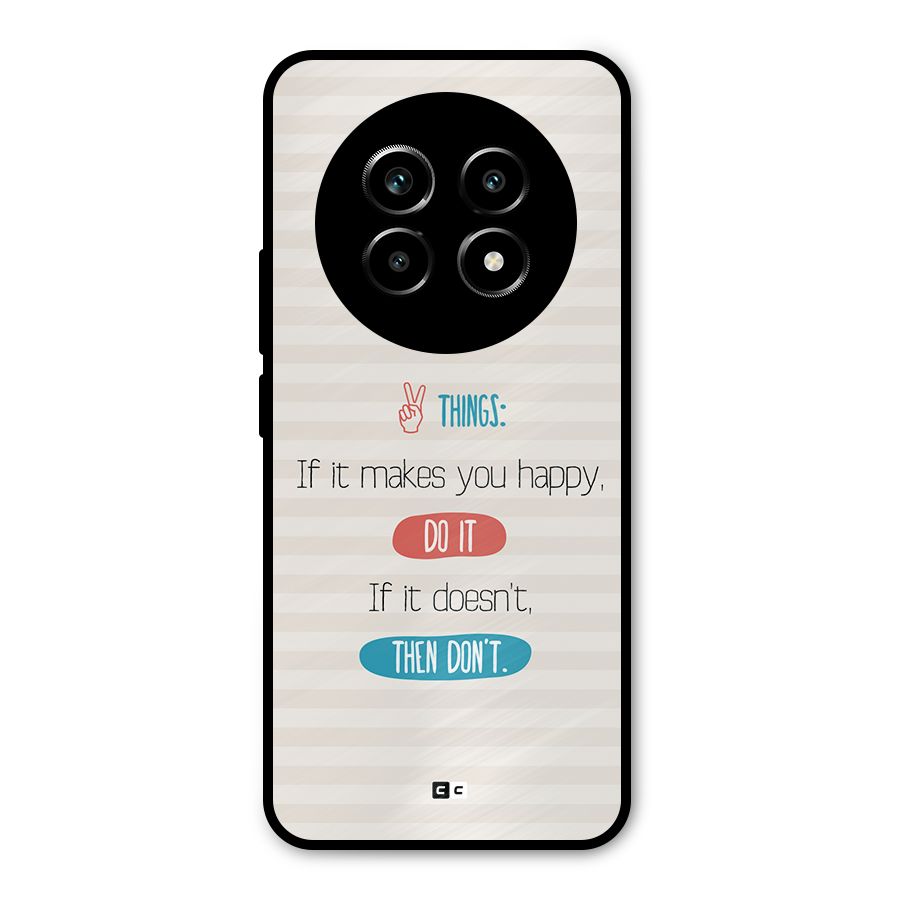 Think Then Metal Back Case for Realme 14 Pro Lite