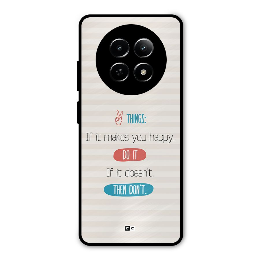 Think Then Metal Back Case for Realme Narzo N65
