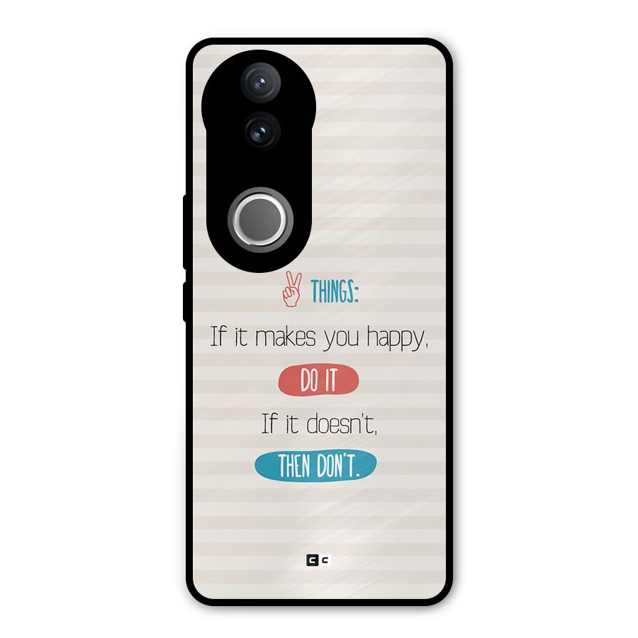 Think Then Metal Back Case for Vivo V50e