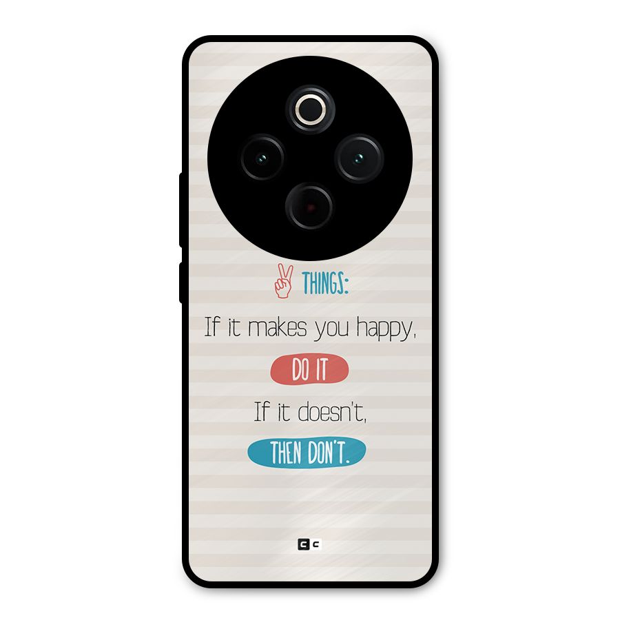 Think Then Metal Back Case for iQOO Z10