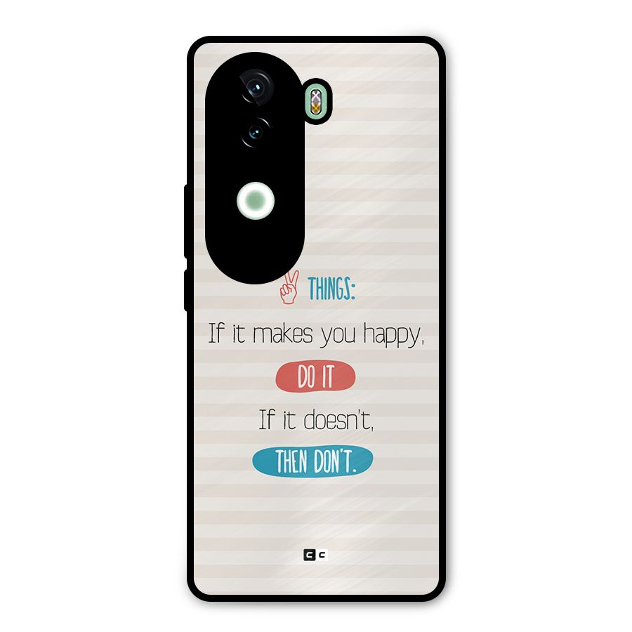 Think Then Metal Back Case for iQOO Z9s