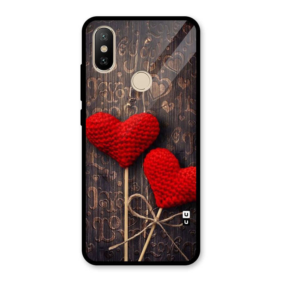 Thread Art Wooden Print Glass Back Case for Redmi A2