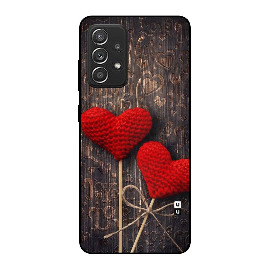 Thread Art Wooden Print Metal Back Case for Galaxy A52s 5G