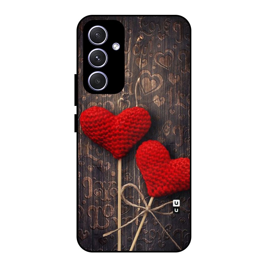 Thread Art Wooden Print Metal Back Case for Galaxy A54