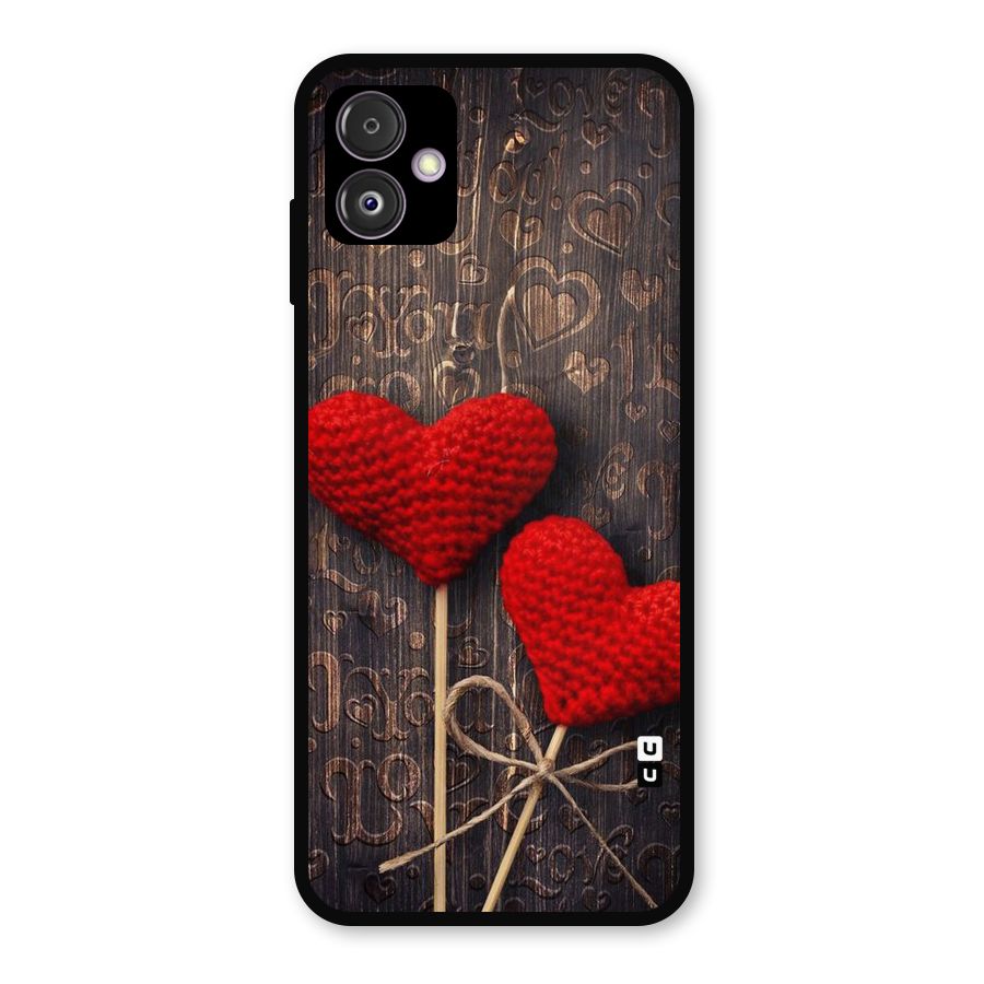Thread Art Wooden Print Metal Back Case for Galaxy F14
