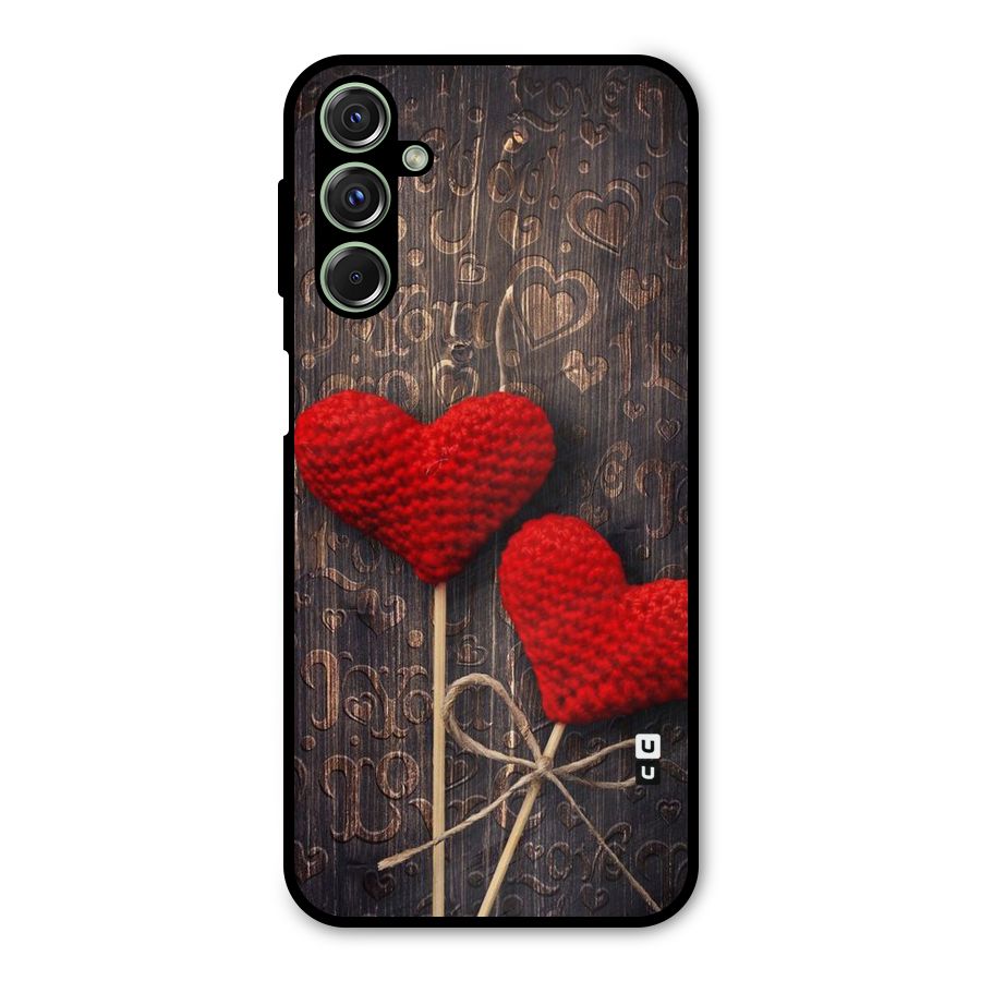 Thread Art Wooden Print Metal Back Case for Galaxy F34