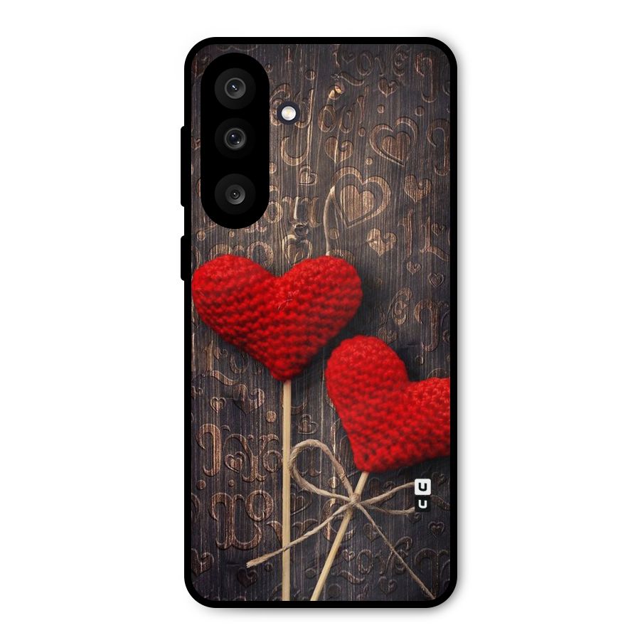 Thread Art Wooden Print Metal Back Case for Galaxy F56