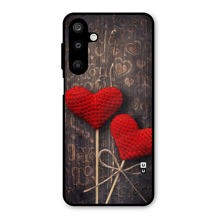 Thread Art Wooden Print Metal Back Case for Galaxy M16