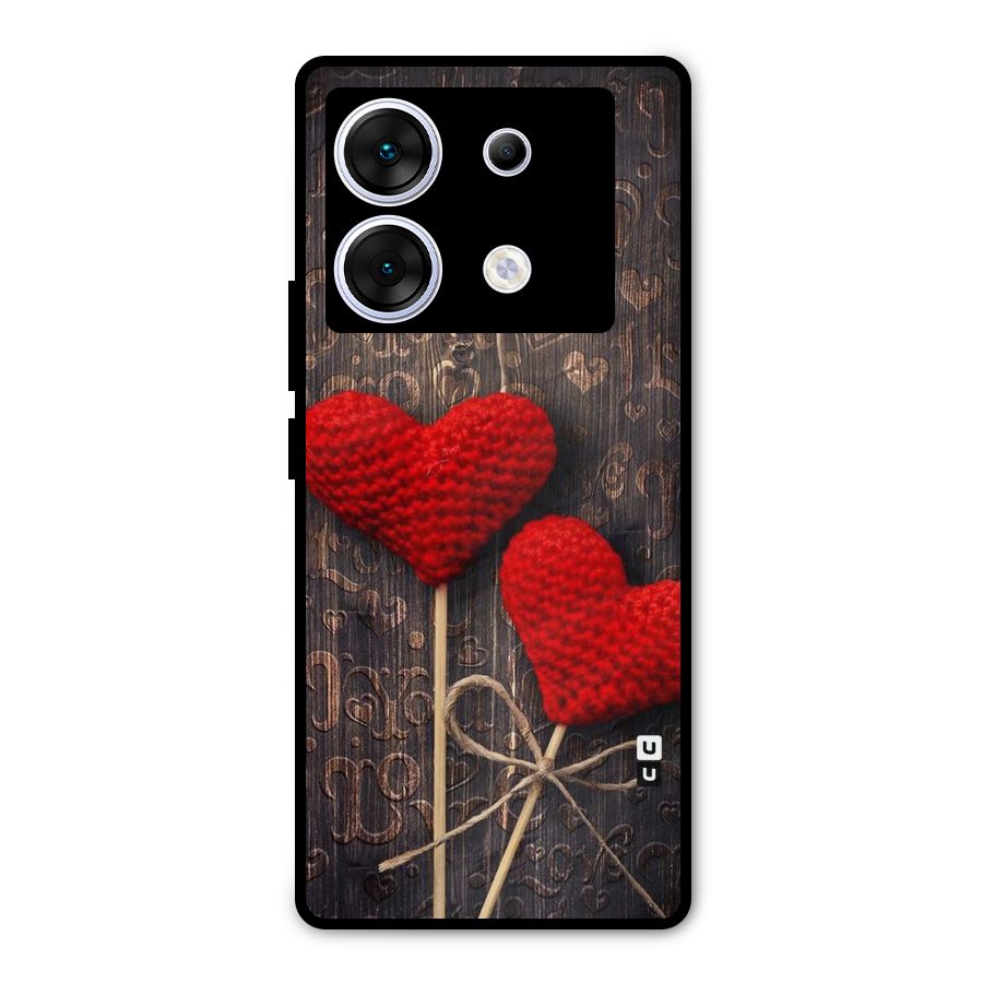 Thread Art Wooden Print Metal Back Case for Infinix Zero 30 5G
