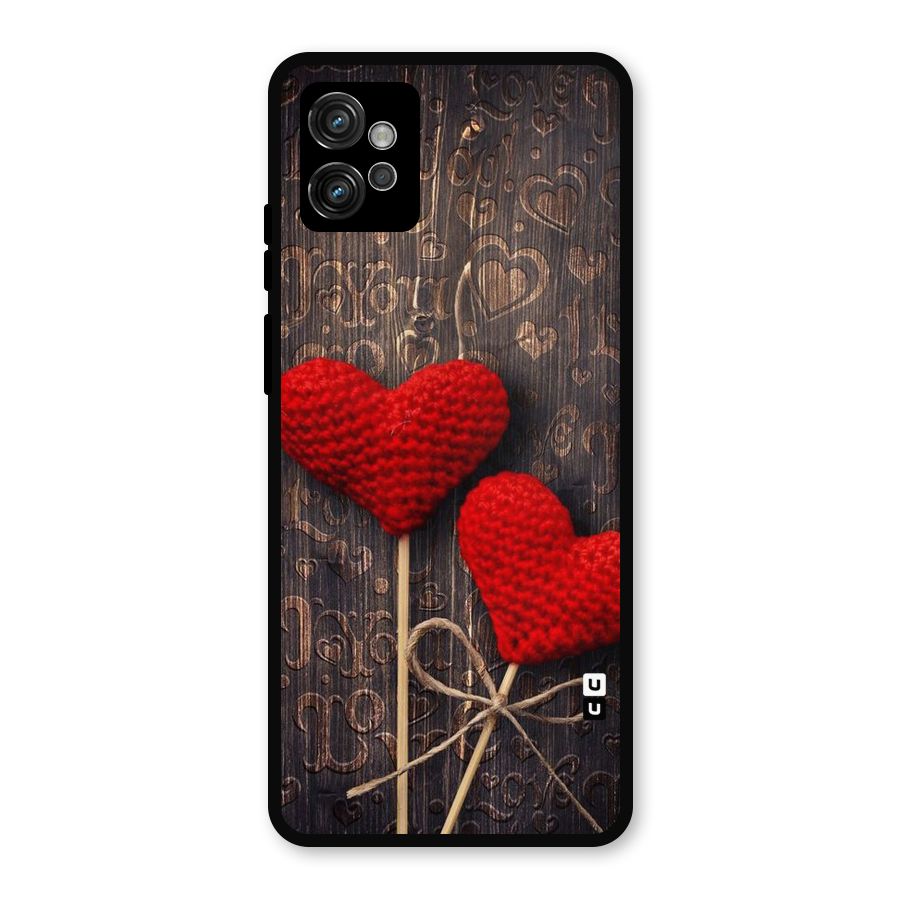 Thread Art Wooden Print Metal Back Case for Moto G32