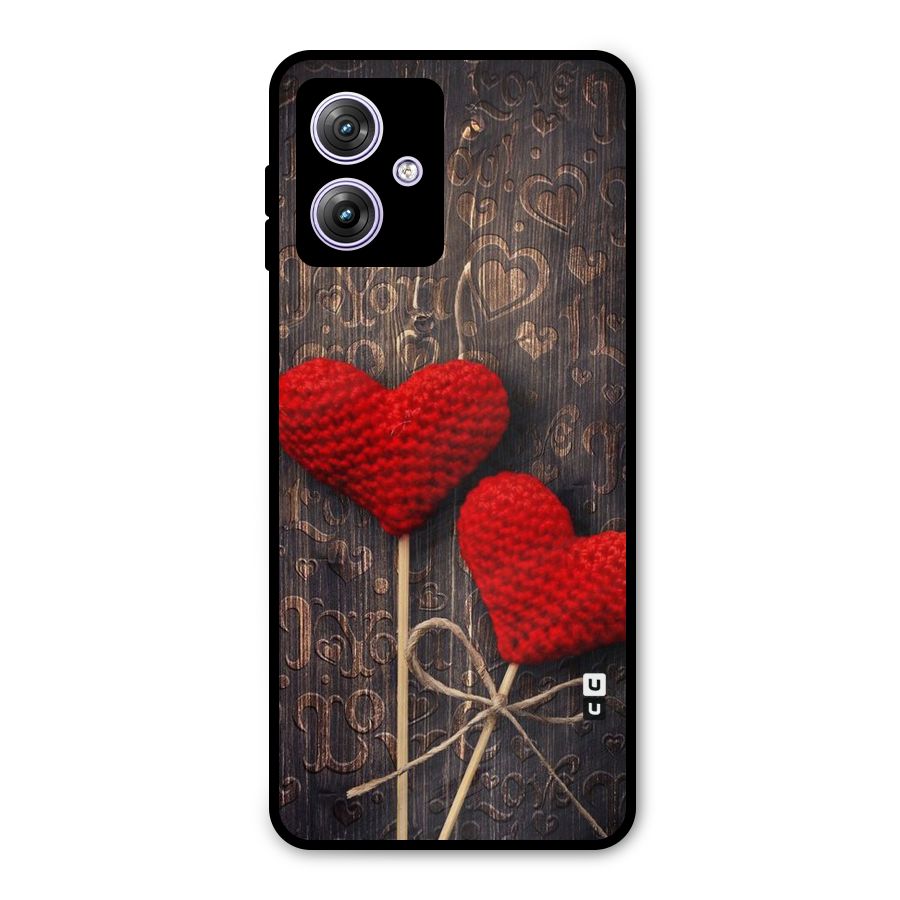 Thread Art Wooden Print Metal Back Case for Moto G64