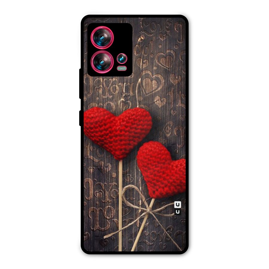 Thread Art Wooden Print Metal Back Case for Motorola Edge 30 Fusion
