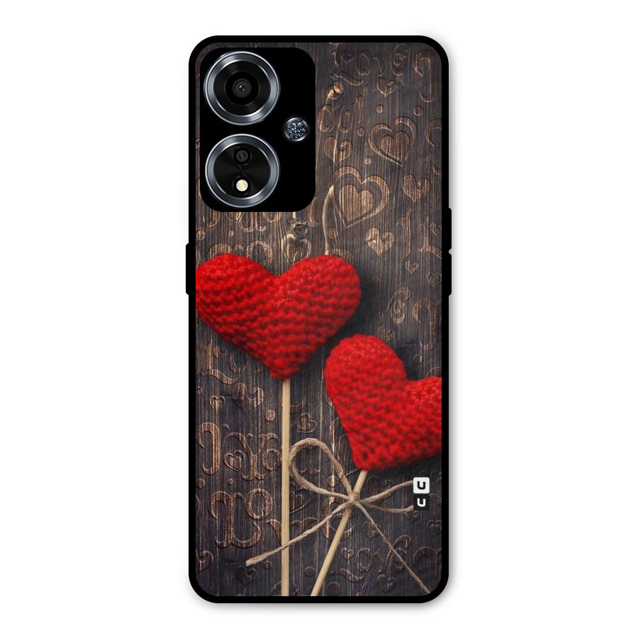 Thread Art Wooden Print Metal Back Case for Oppo A59