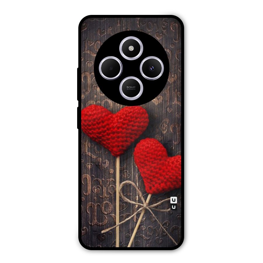 Thread Art Wooden Print Metal Back Case for Poco C75 5G