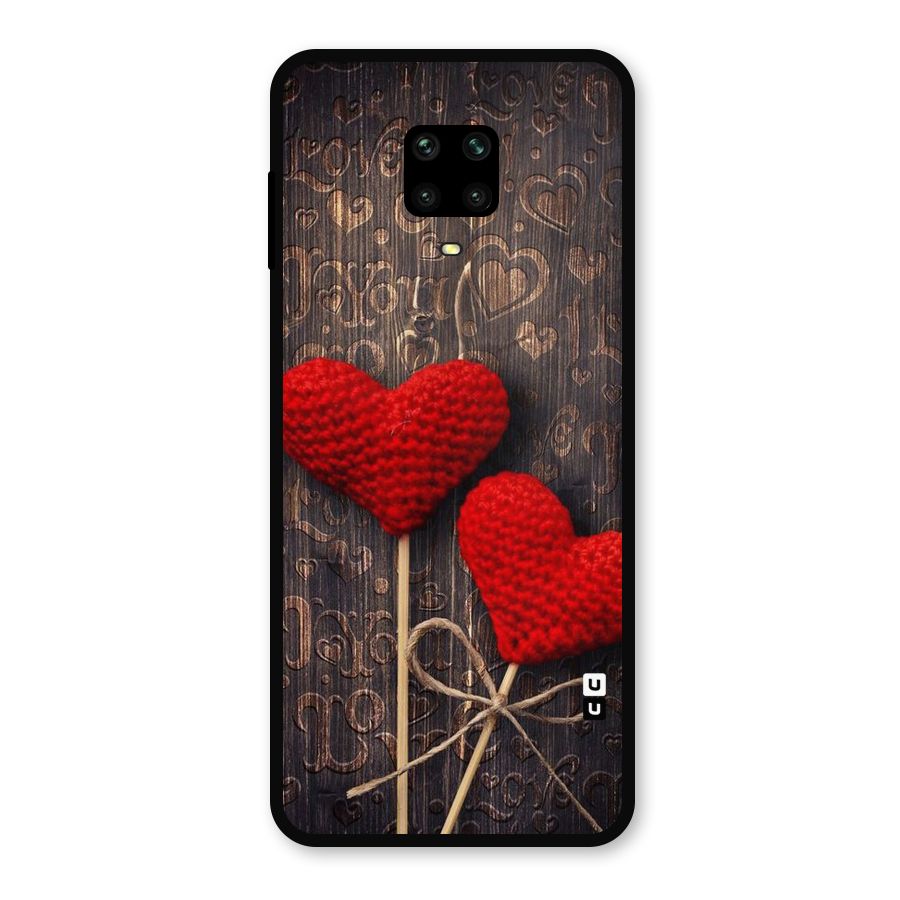 Thread Art Wooden Print Metal Back Case for Poco M2 Pro