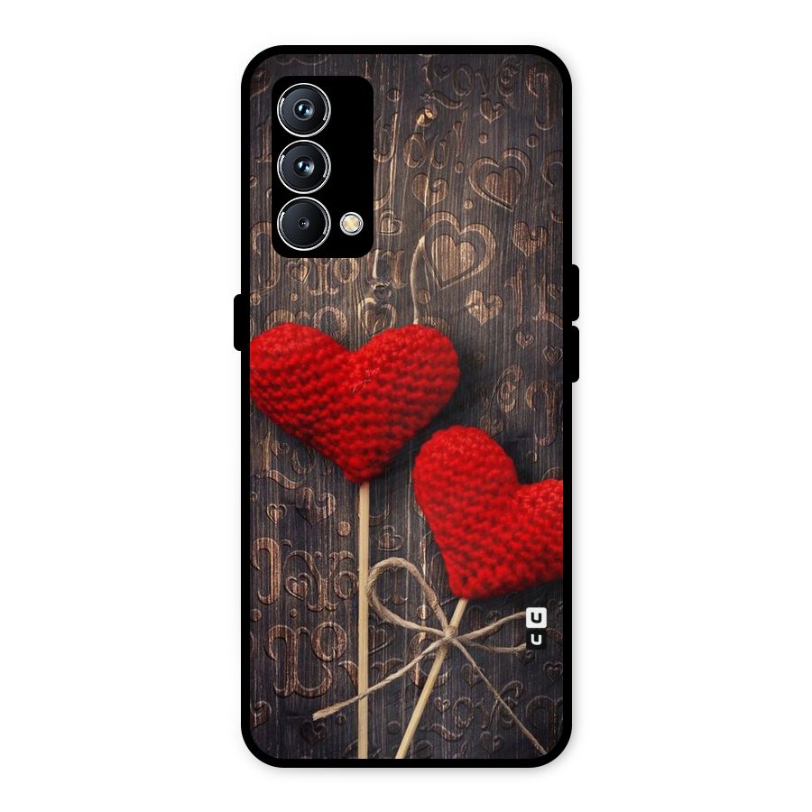 Thread Art Wooden Print Metal Back Case for Realme GT Master Edition