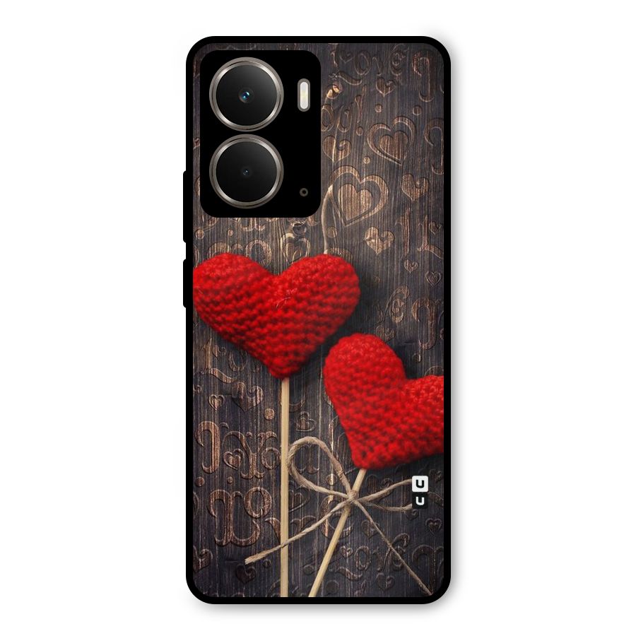 Thread Art Wooden Print Metal Back Case for Realme P3