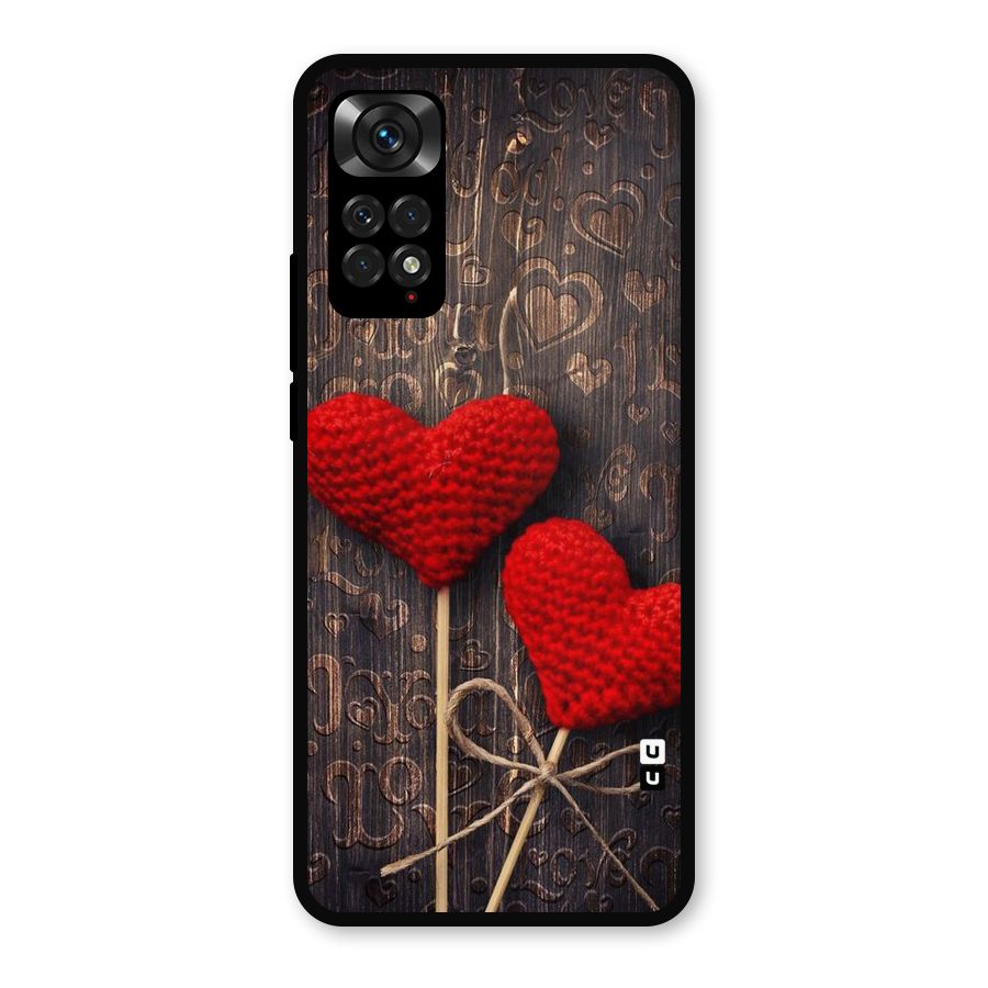 Thread Art Wooden Print Metal Back Case for Redmi Note 11s