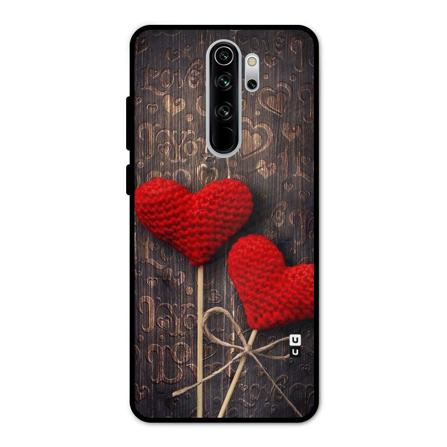 Thread Art Wooden Print Metal Back Case for Redmi Note 8 Pro