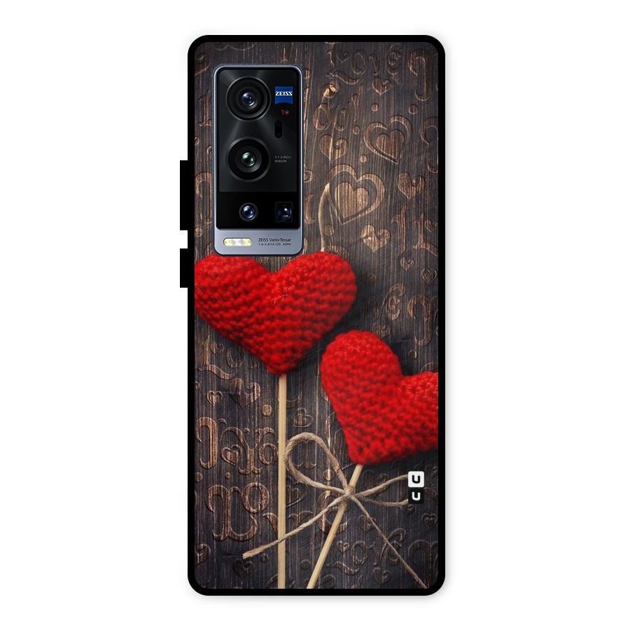 Thread Art Wooden Print Metal Back Case for Vivo X60 Pro Plus