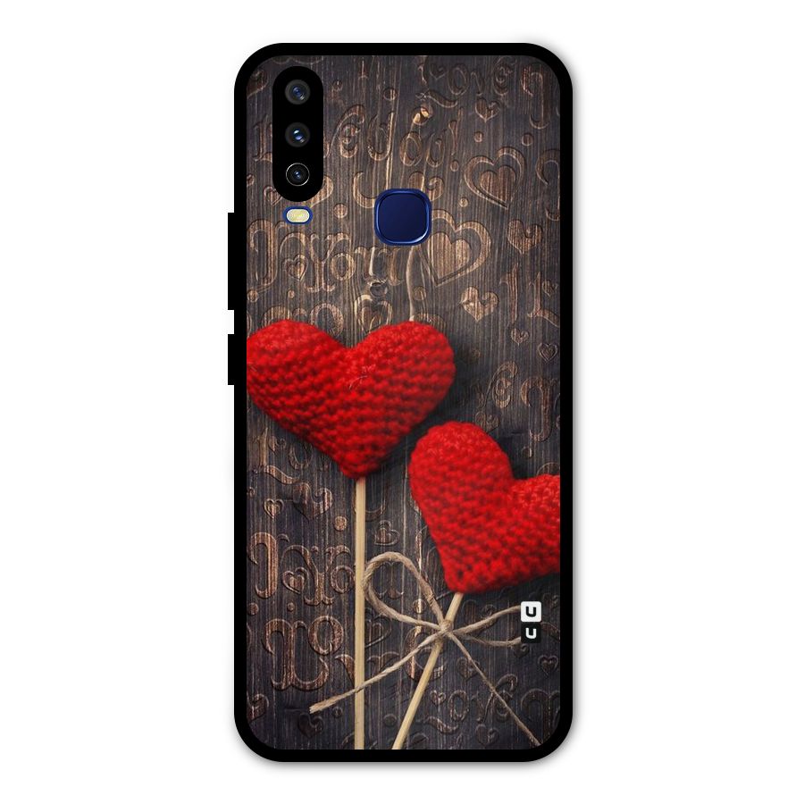Thread Art Wooden Print Metal Back Case for Vivo Y15