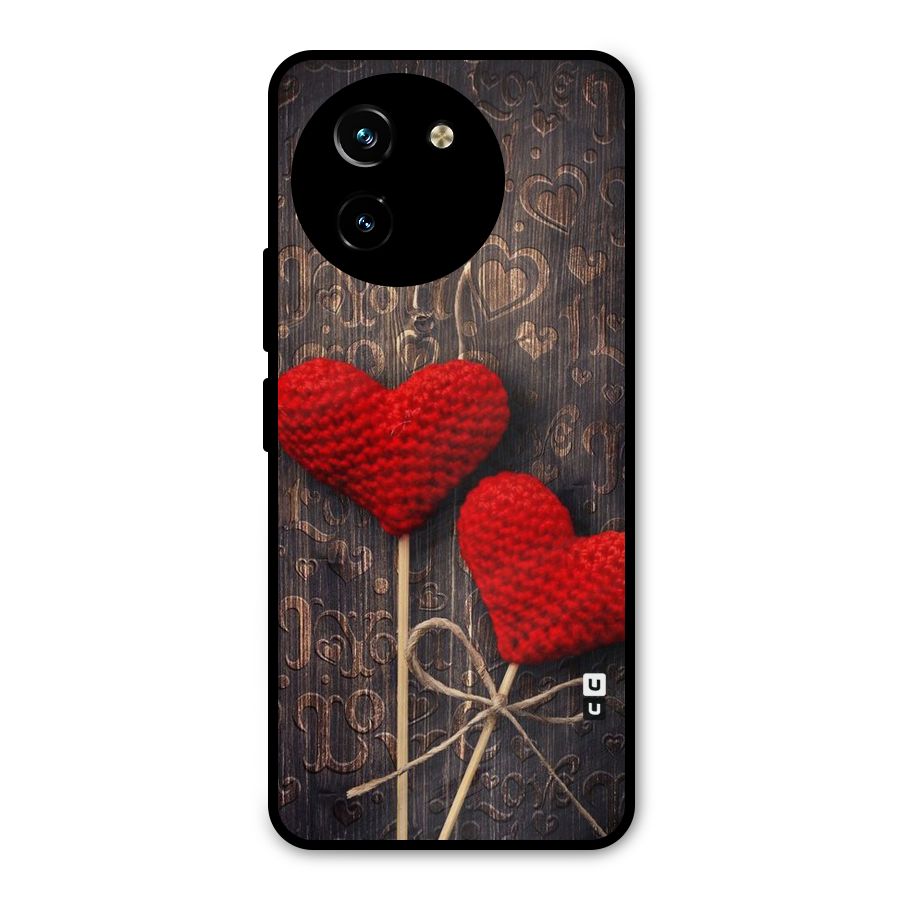 Thread Art Wooden Print Metal Back Case for Vivo Y200i