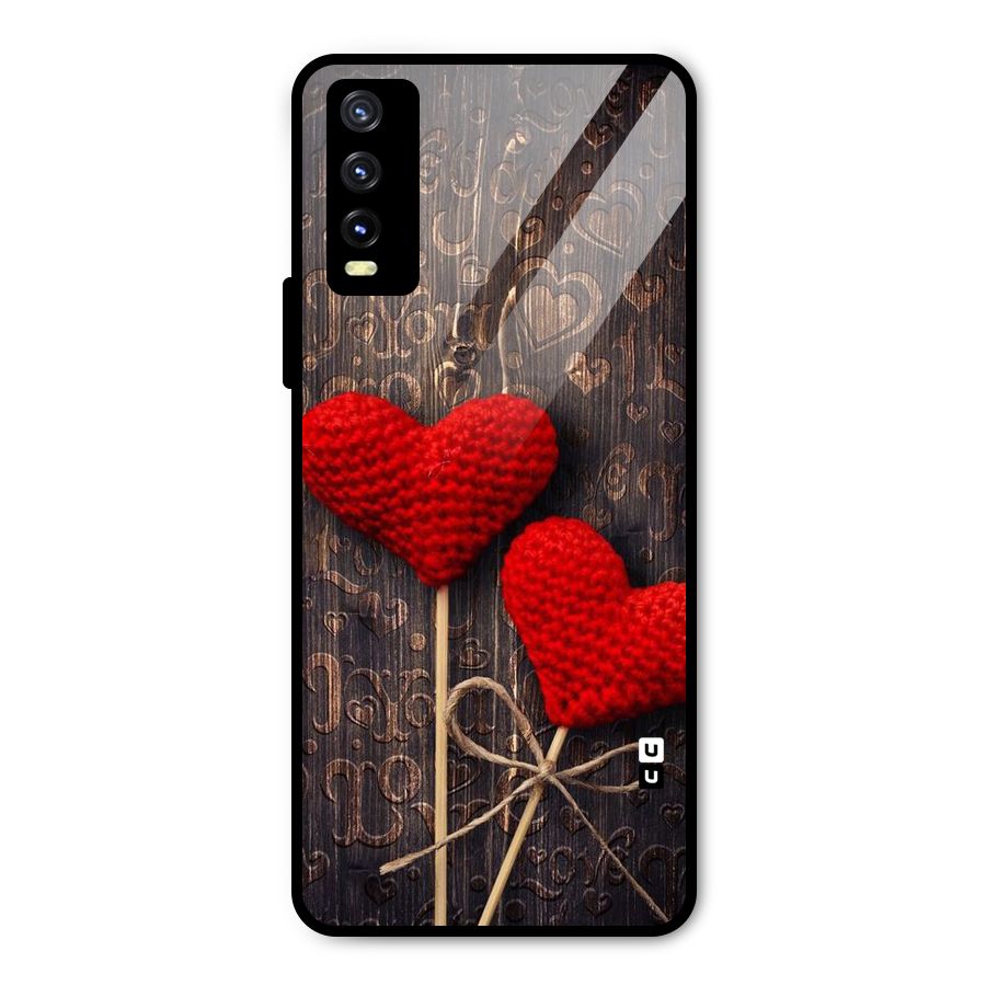 Thread Art Wooden Print Metal Back Case for Vivo Y20g