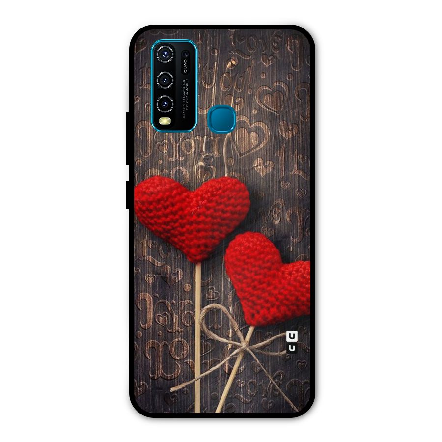 Thread Art Wooden Print Metal Back Case for Vivo Y50