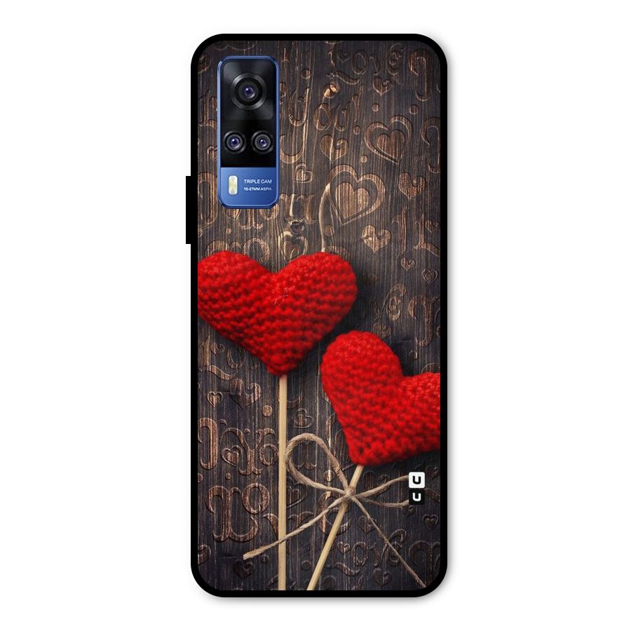 Thread Art Wooden Print Metal Back Case for Vivo Y51A